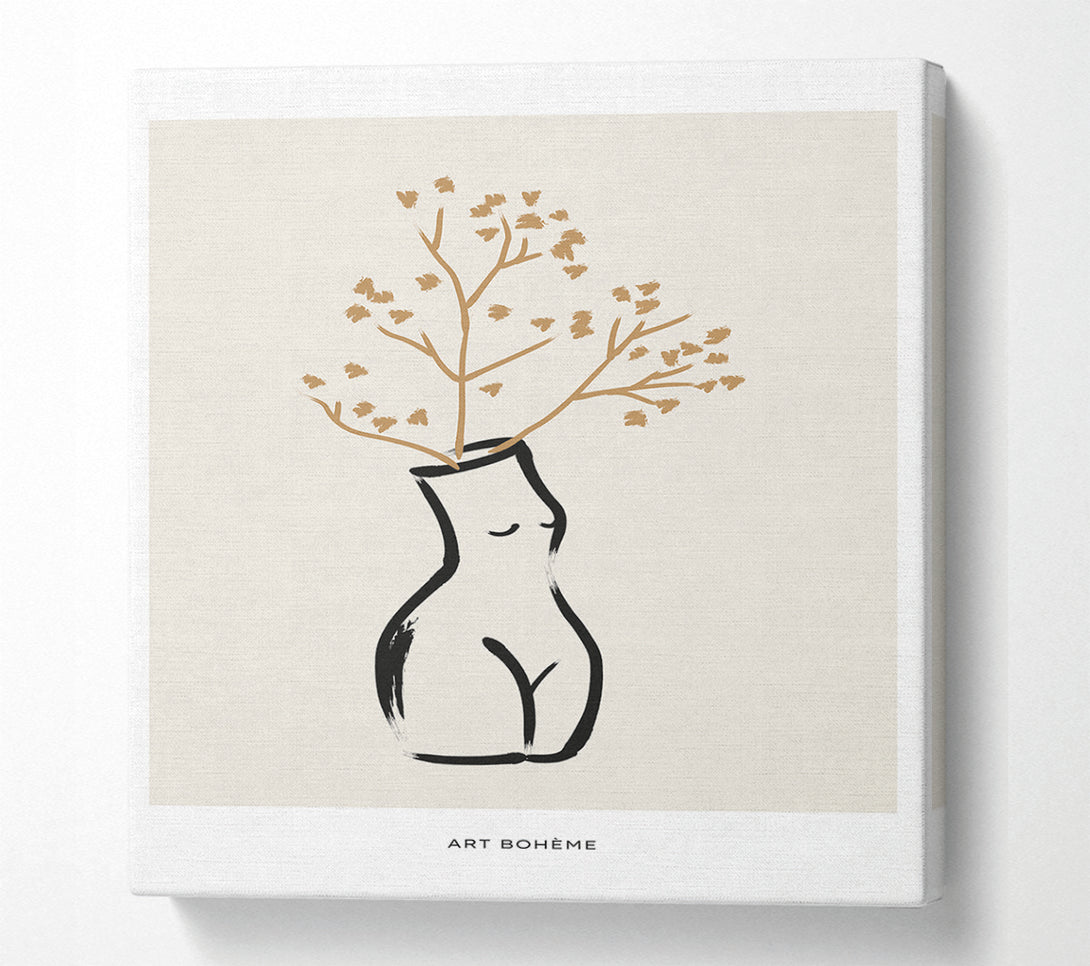  A Canvas Print of Body Vase Canvas Print