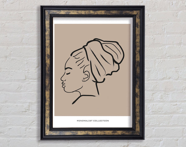 Head Wrap Framed Print