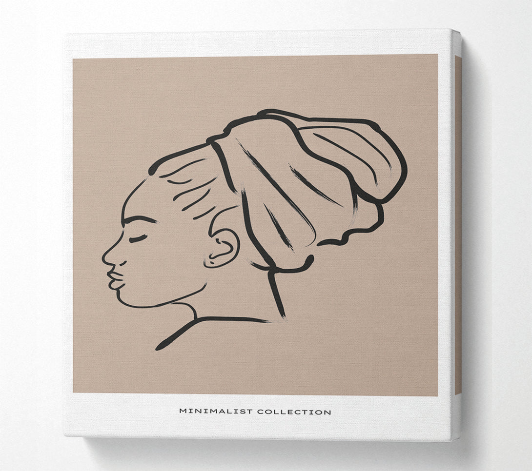  A Canvas Print of Head Wrap Canvas Wall Art