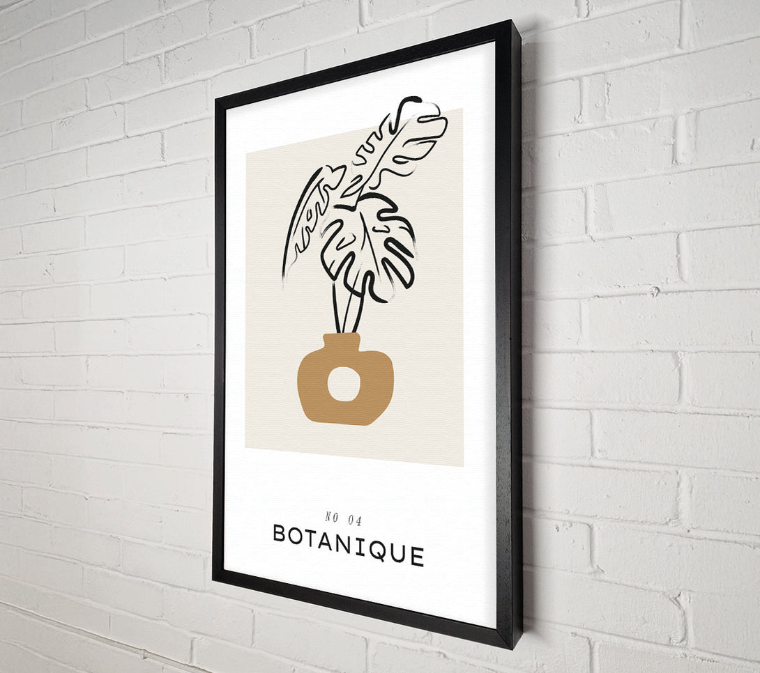  A Canvas Print of Vase Of Cheese Plant Canvas Wall Art
