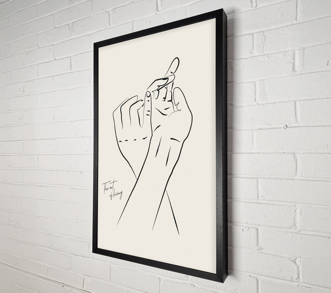  A Canvas Print of Hands Holding Canvas Wall Art
