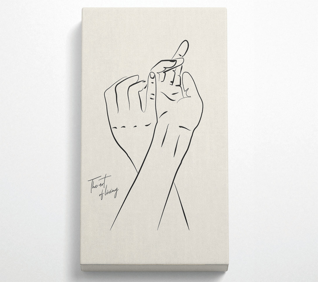  A Canvas Print of Hands Holding Canvas Wall Art