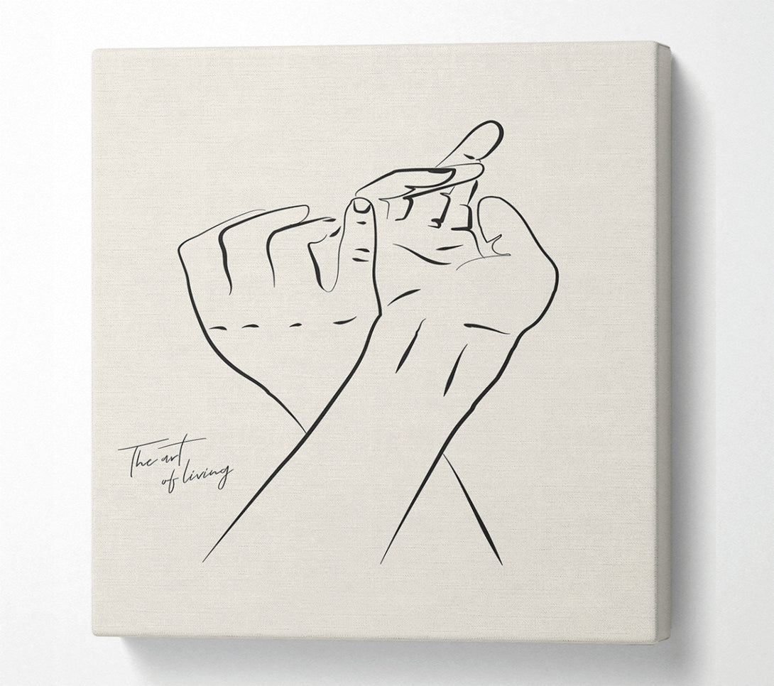  A Canvas Print of Hands Holding Canvas Wall Art