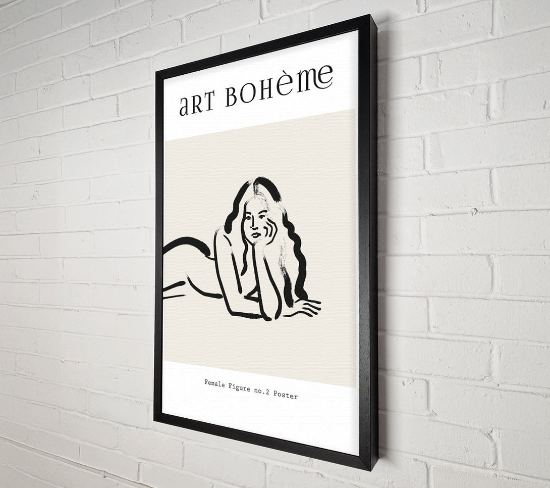  A Canvas Print of Female Figure Pose Canvas Print