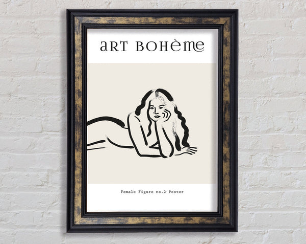 Female Figure Pose Framed Print