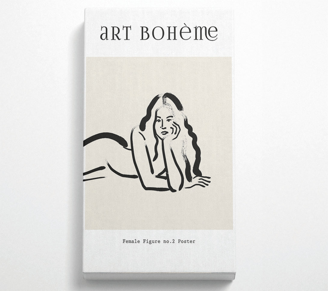  A Canvas Print of Female Figure Pose Canvas Print
