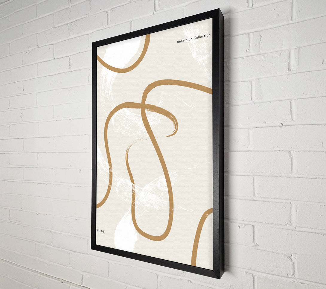  A Canvas Print of Beige Swirls Canvas Art