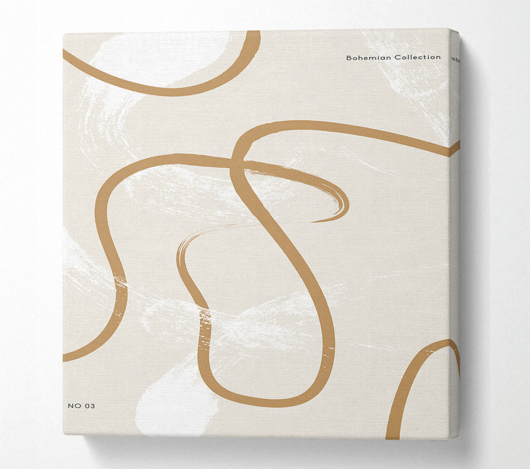 A Canvas Print of Beige Swirls Canvas Art