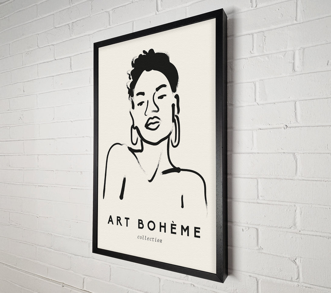  A Canvas Print of Woman With Earrings Canvas Print