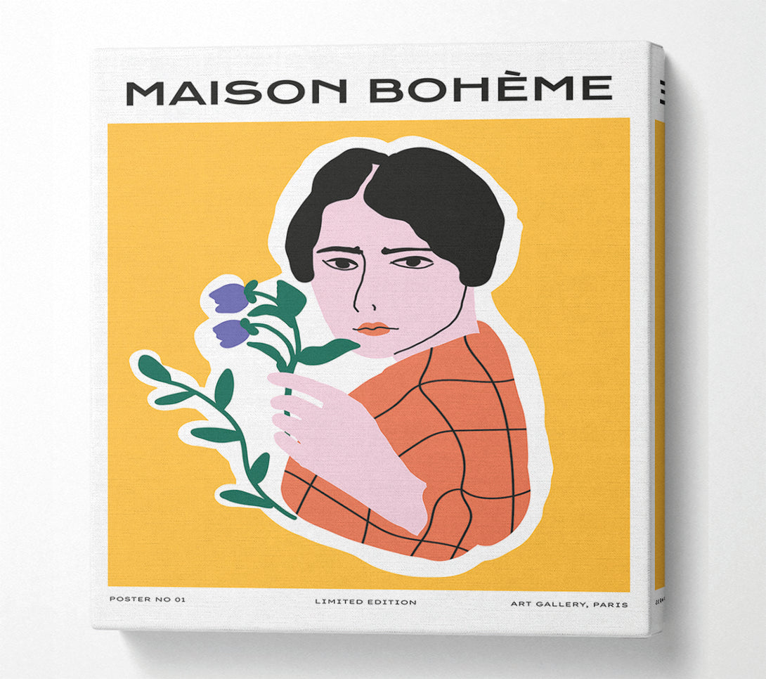  A Canvas Print of Maison Boheme Illustration Canvas Art