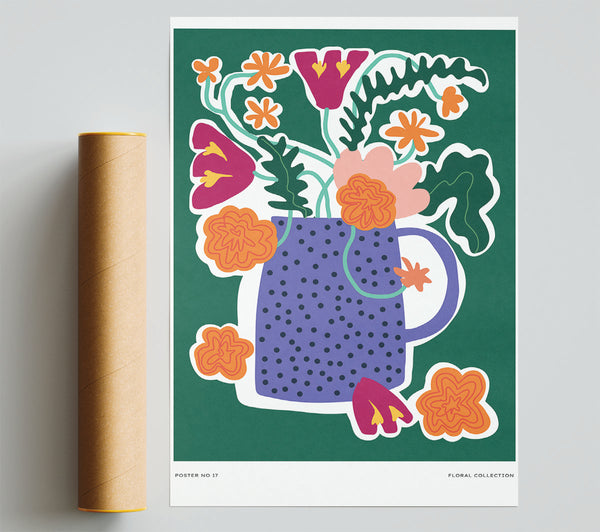 Vase Of Beautiful Flowers Print