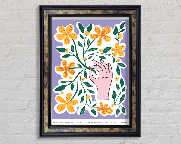 Hand Picked Flowers Framed Print