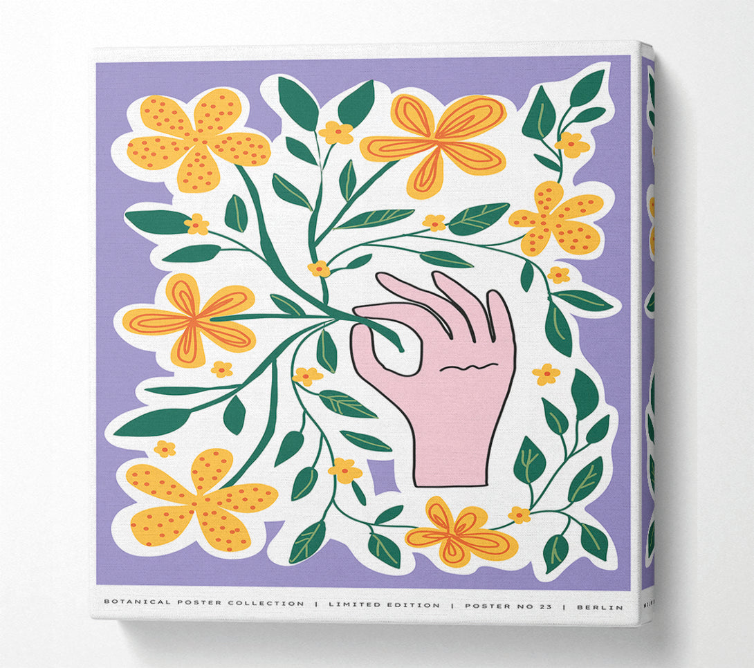  A Canvas Print of Hand Picked Flowers Canvas Art