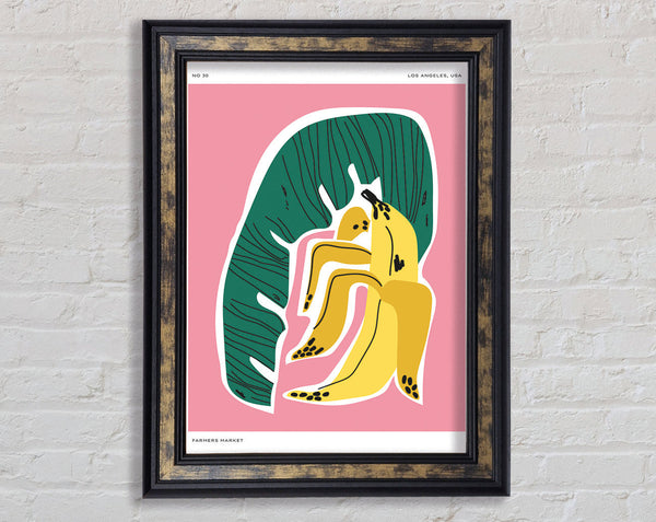 The Banana Tree Leaf Framed Print