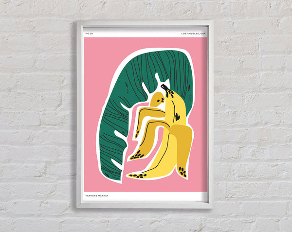 The Banana Tree Leaf Framed Print