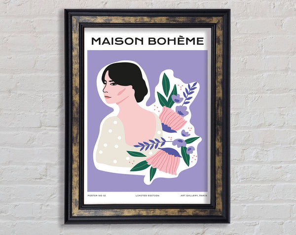 Lavendar Woman Framed Print