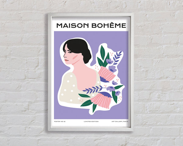 Lavendar Woman Framed Print