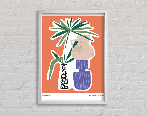Multiple Bohemian Vases Framed Print