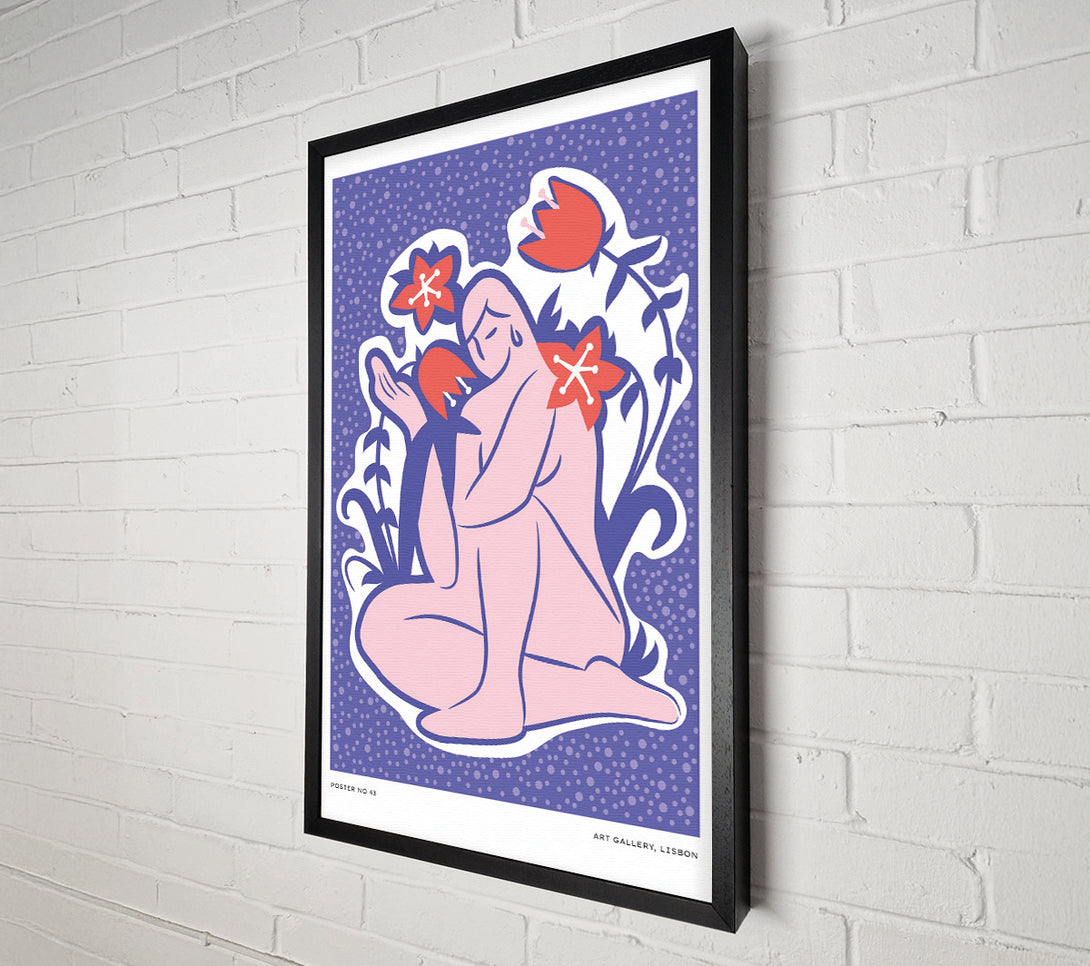  A Canvas Print of Lilac Woman Flower Canvas Print
