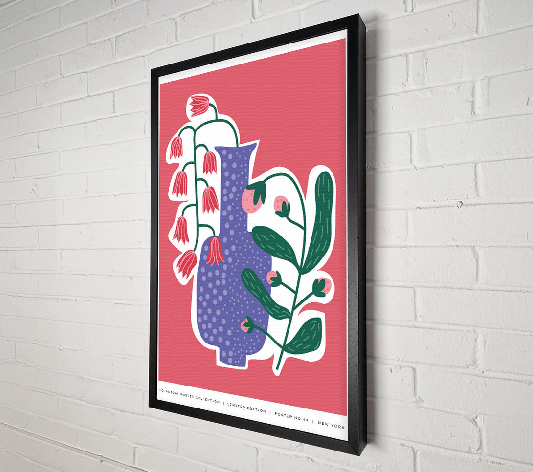  A Canvas Print of Lilac Vase Of Flowers Canvas Art