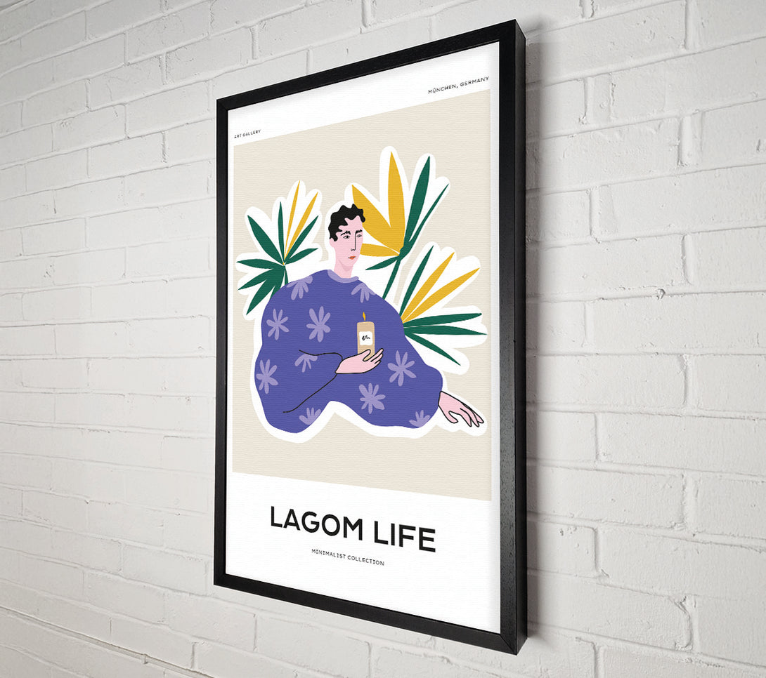  A Canvas Print of Palm Leaf Lady Canvas Print
