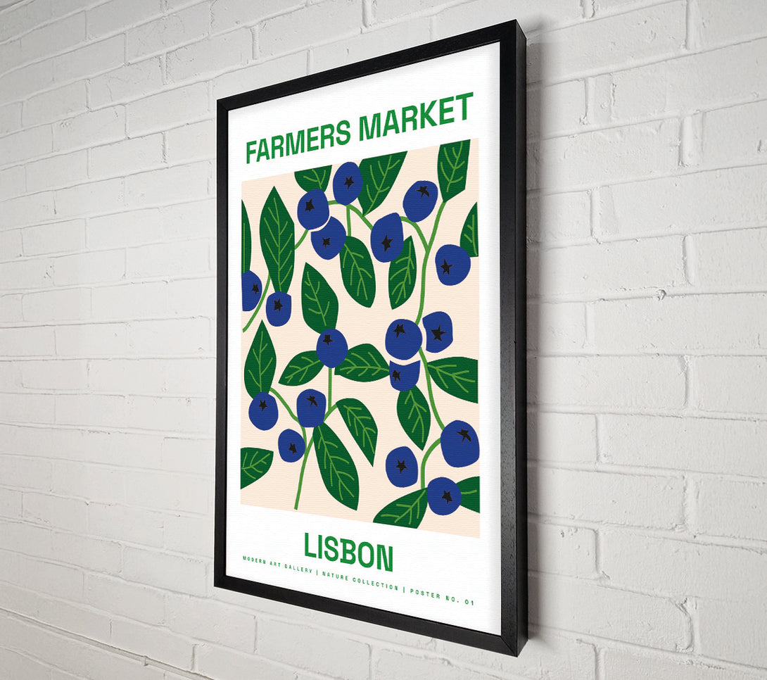  A Canvas Print of Farmers Market Lisbon Canvas Art