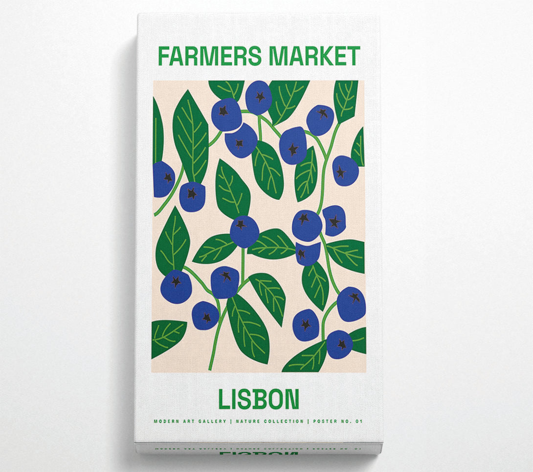  A Canvas Print of Farmers Market Lisbon Canvas Art