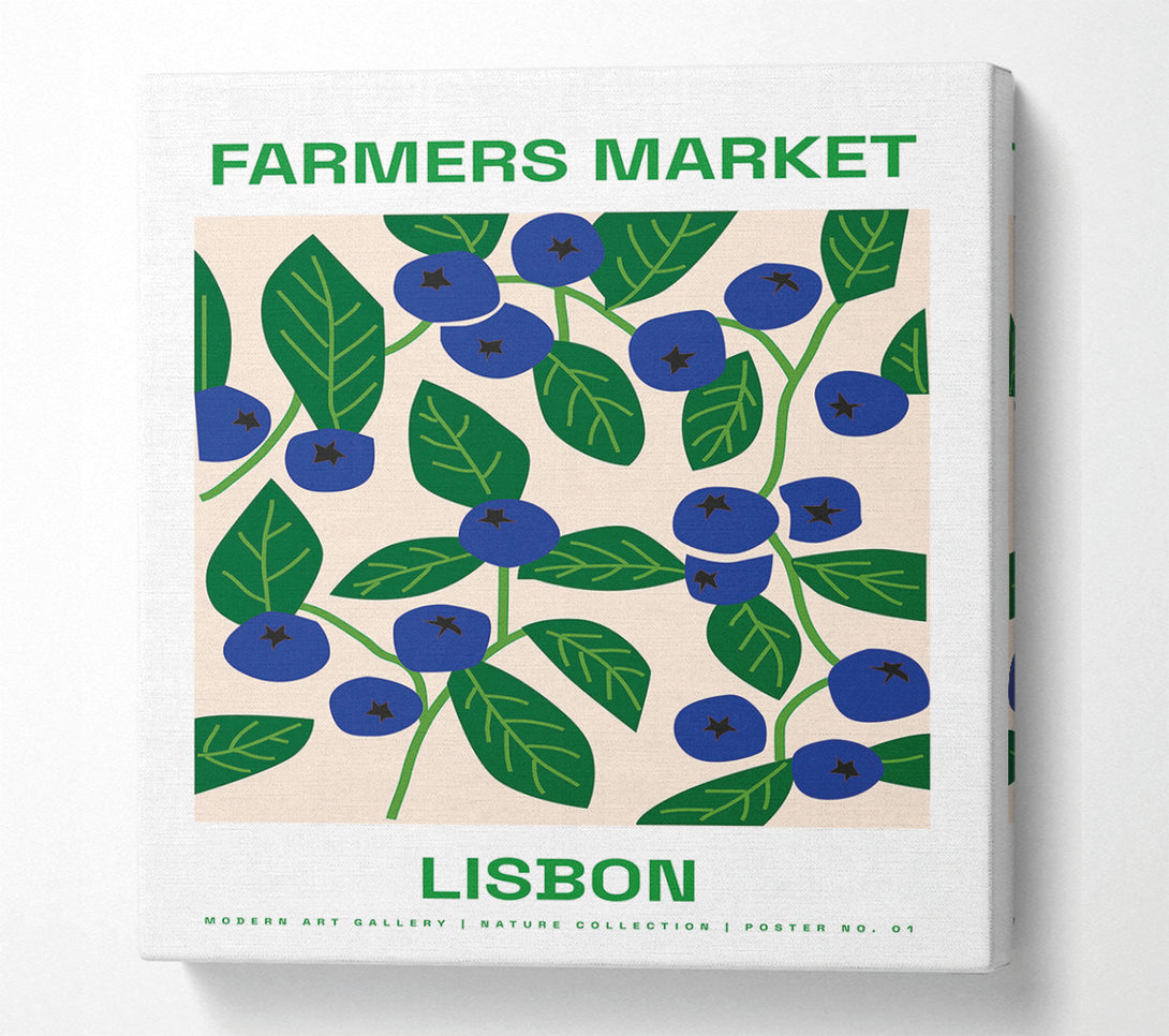  A Canvas Print of Farmers Market Lisbon Canvas Art