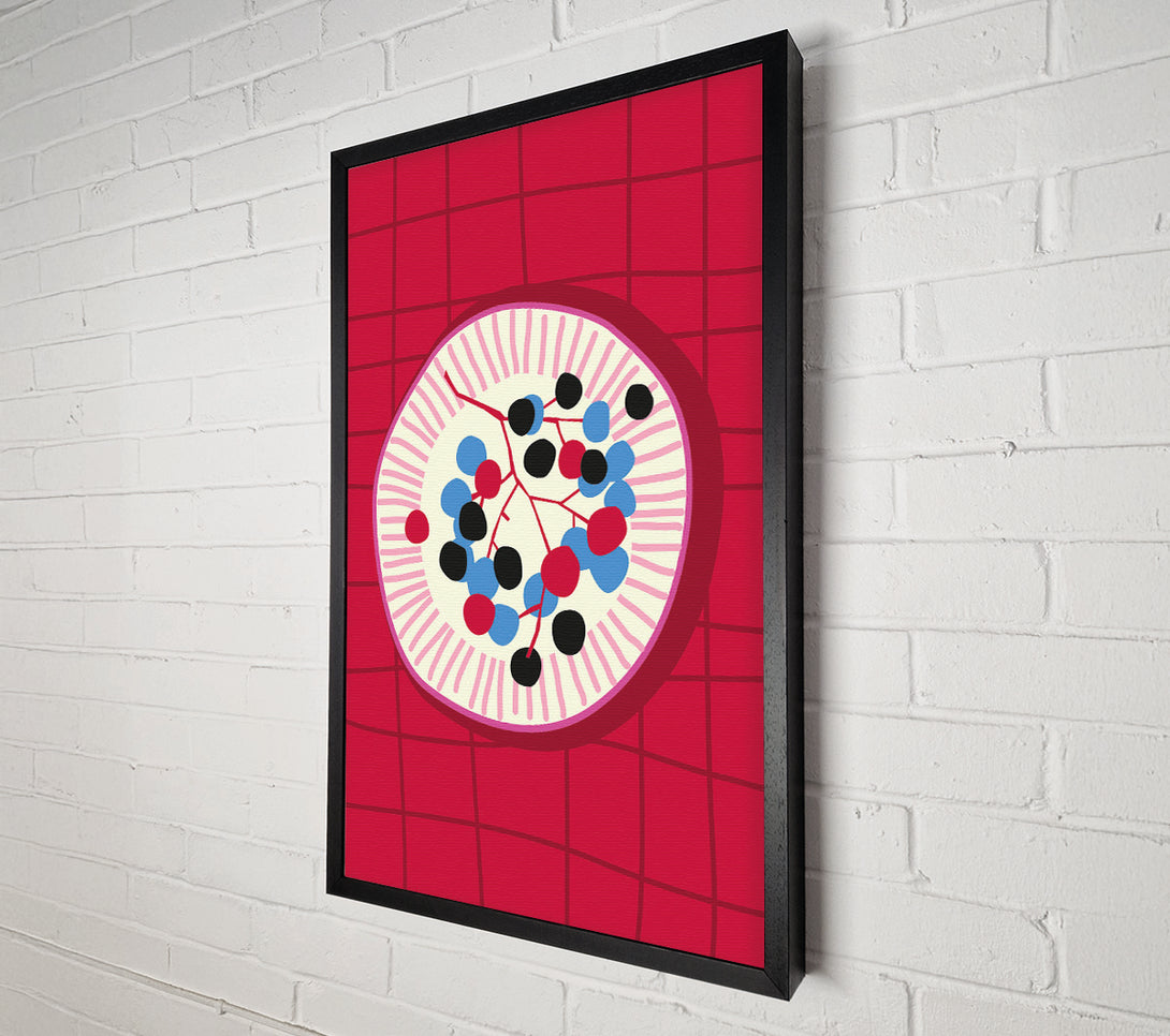  A Canvas Print of Berries On A Plate Canvas Wall Art