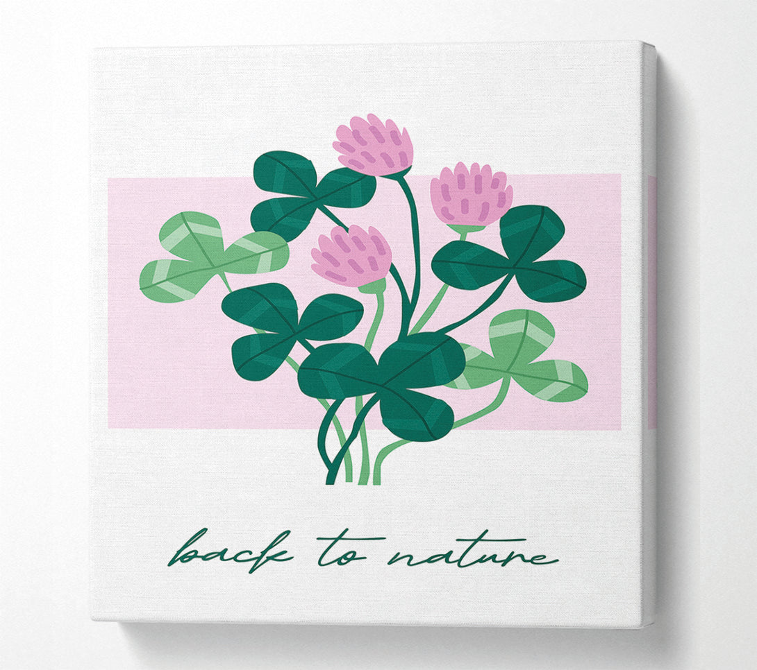  A Canvas Print of Back To Nature Flowers Canvas Art