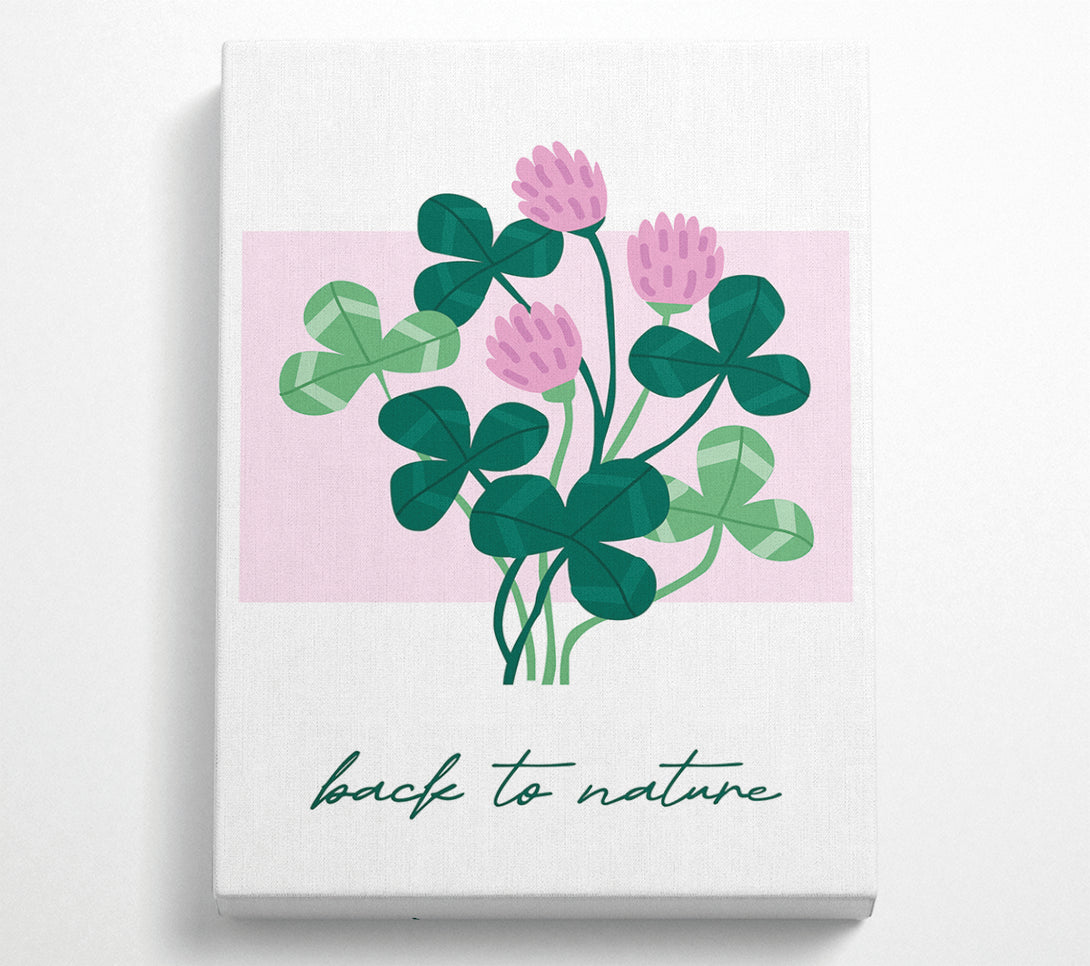  A Canvas Print of Back To Nature Flowers Canvas Art