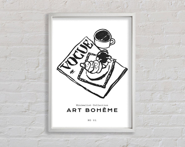 Vogue Pastry Illustration Framed Print