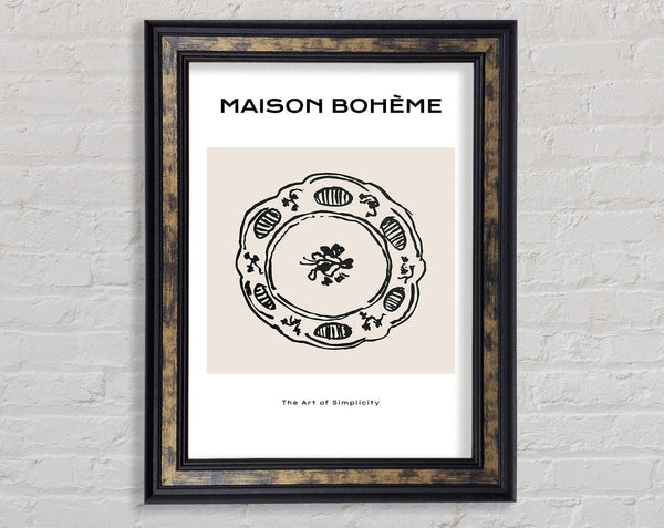 China Plate Framed Print