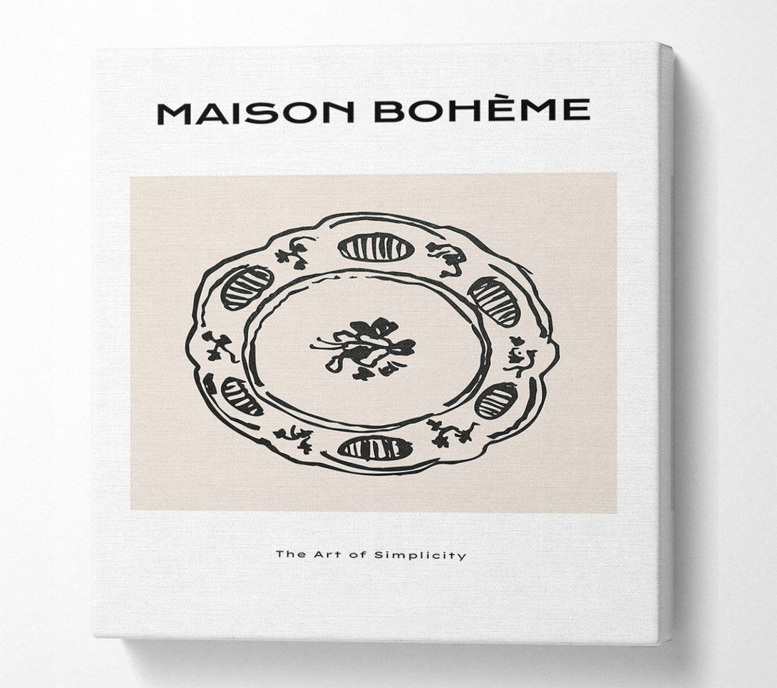  A Canvas Print of China Plate Canvas Art