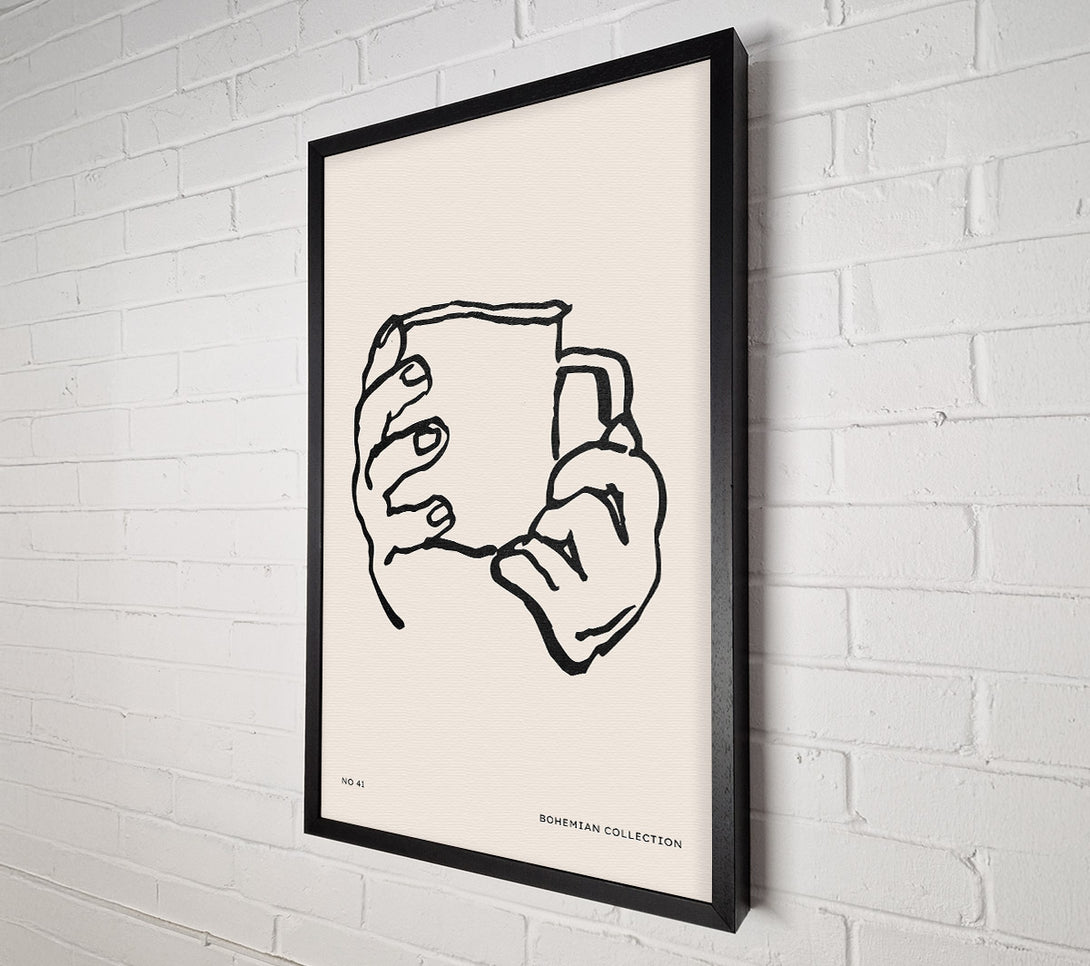  A Canvas Print of Cup In Hands Canvas Art