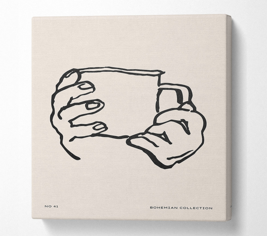  A Canvas Print of Cup In Hands Canvas Art