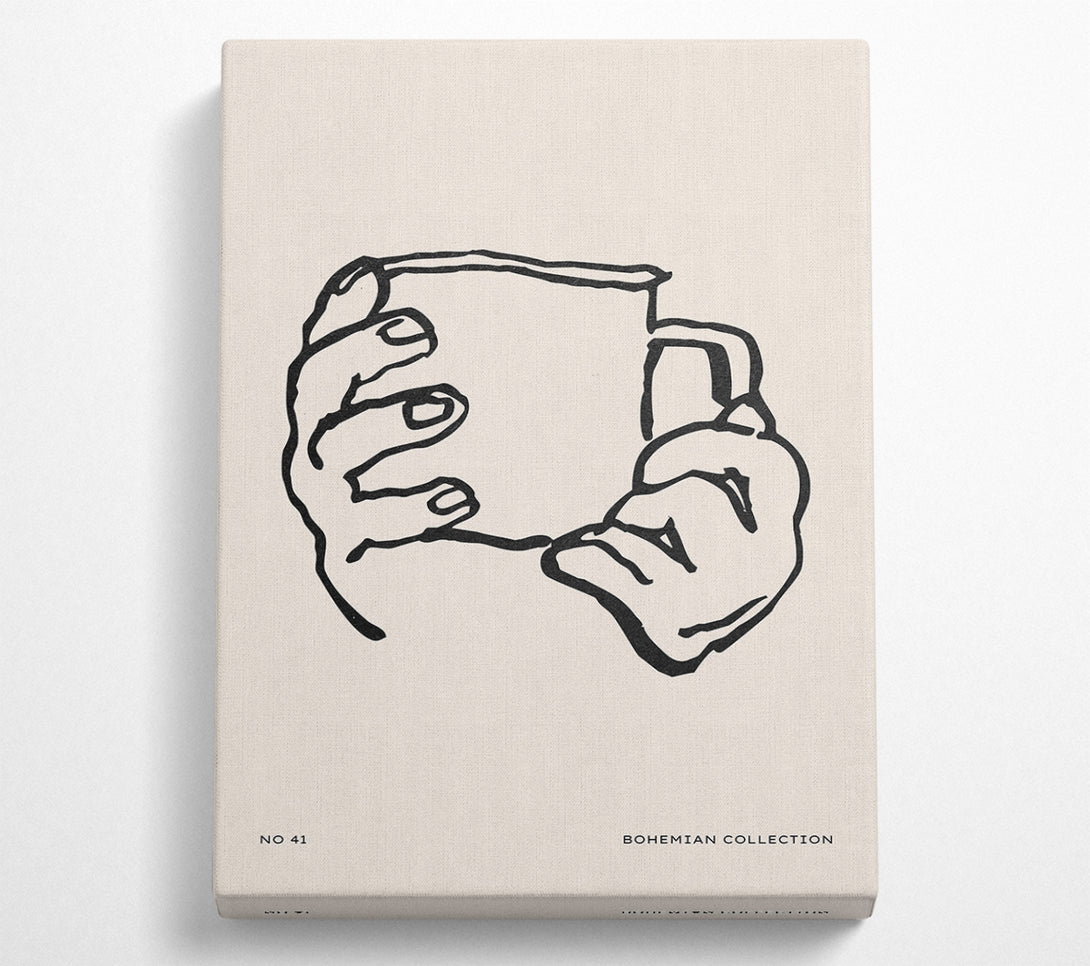  A Canvas Print of Cup In Hands Canvas Art