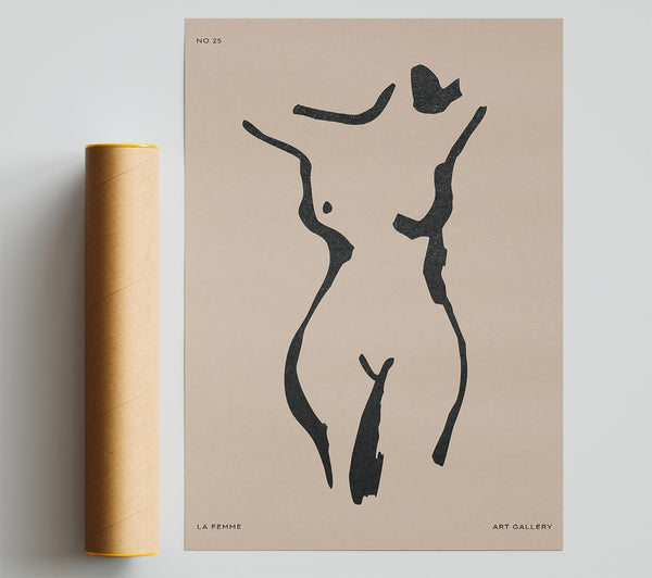 Natural Form Beige Print