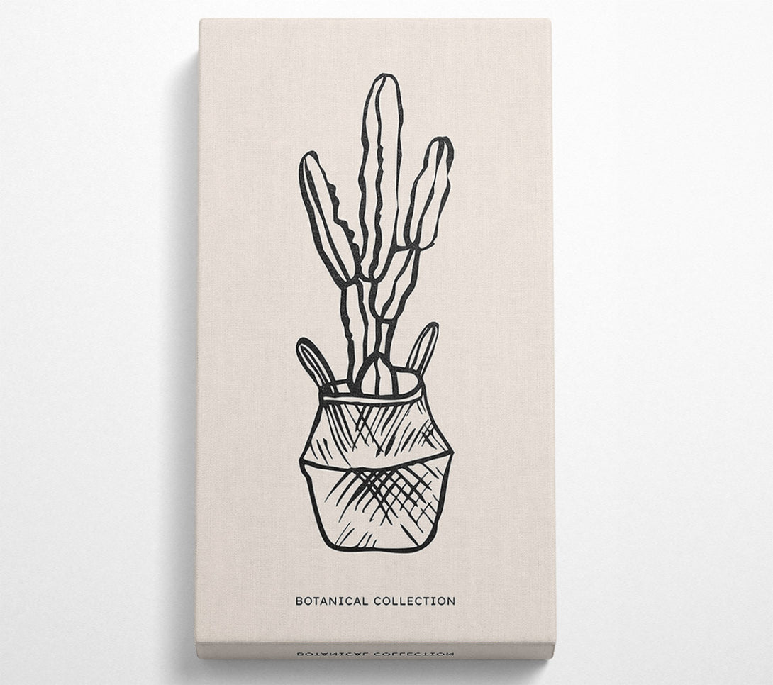  A Canvas Print of Cactus In A Pot Canvas Art