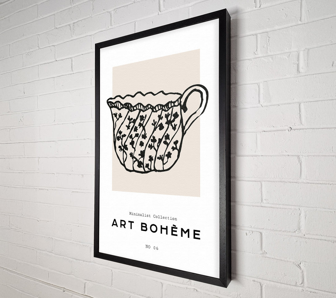  A Canvas Print of Vintage Cup Of Tea Canvas Wall Art