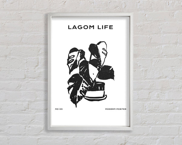 Pot Of Cheese Plants Framed Print