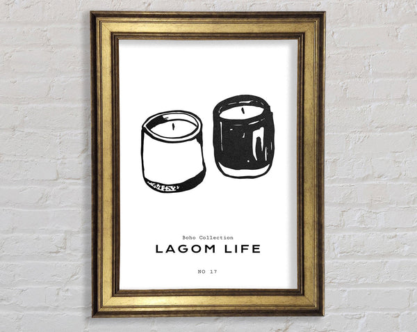 Candles Together Framed Print