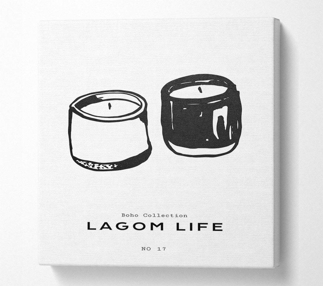  A Canvas Print of Candles Together Canvas Print