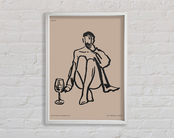 One More Glass Of Wine Framed Print