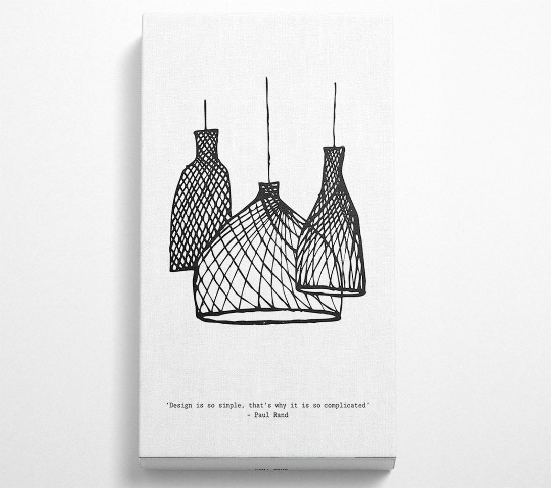  A Canvas Print of Trio Of Lampshades Canvas Art
