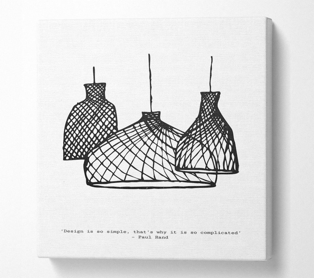  A Canvas Print of Trio Of Lampshades Canvas Art