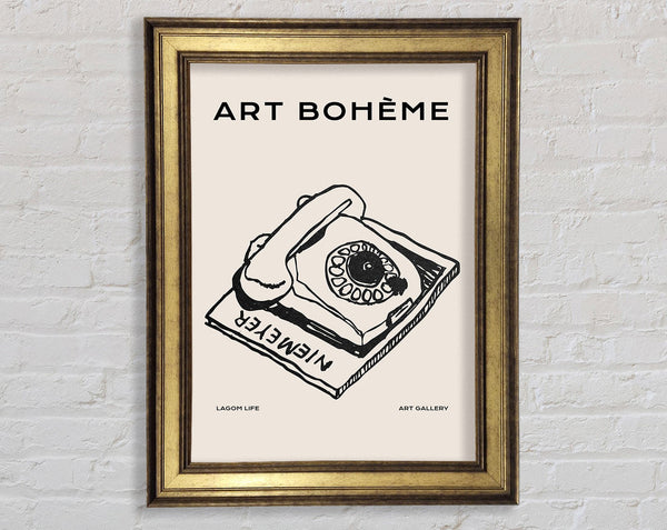 Retro Phone Framed Print