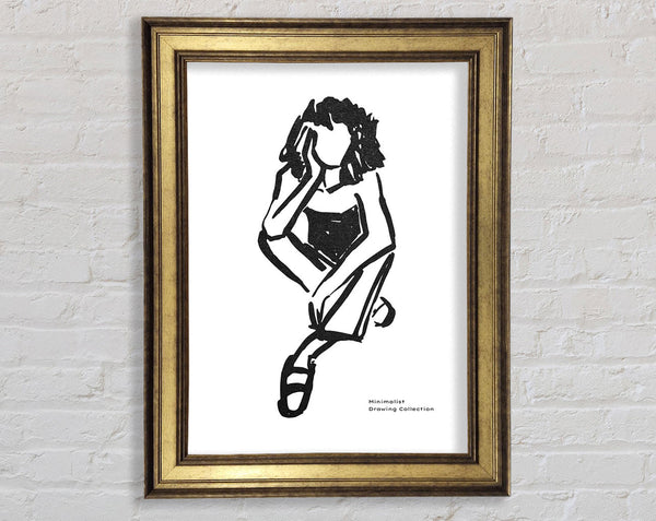 The Thinking Woman Framed Print