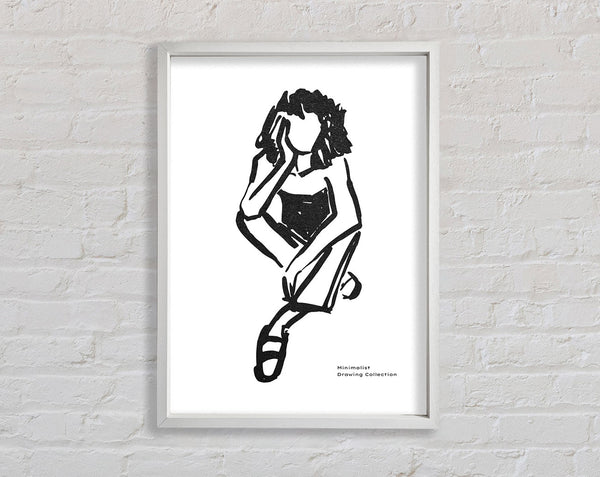 The Thinking Woman Framed Print