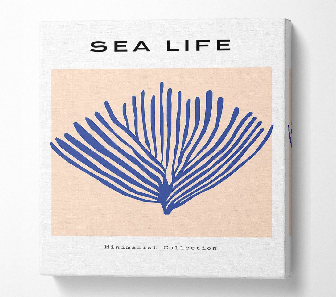  A Canvas Print of Sea Life Blue Coral Canvas Print